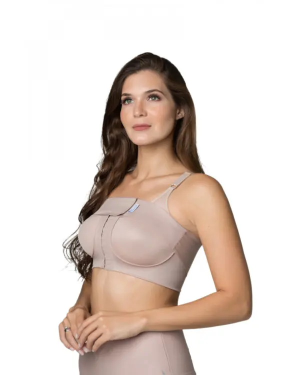 Faixa mamária, para fixar próteses, em dupla malha compressiva, Modelo 113 - Image 3