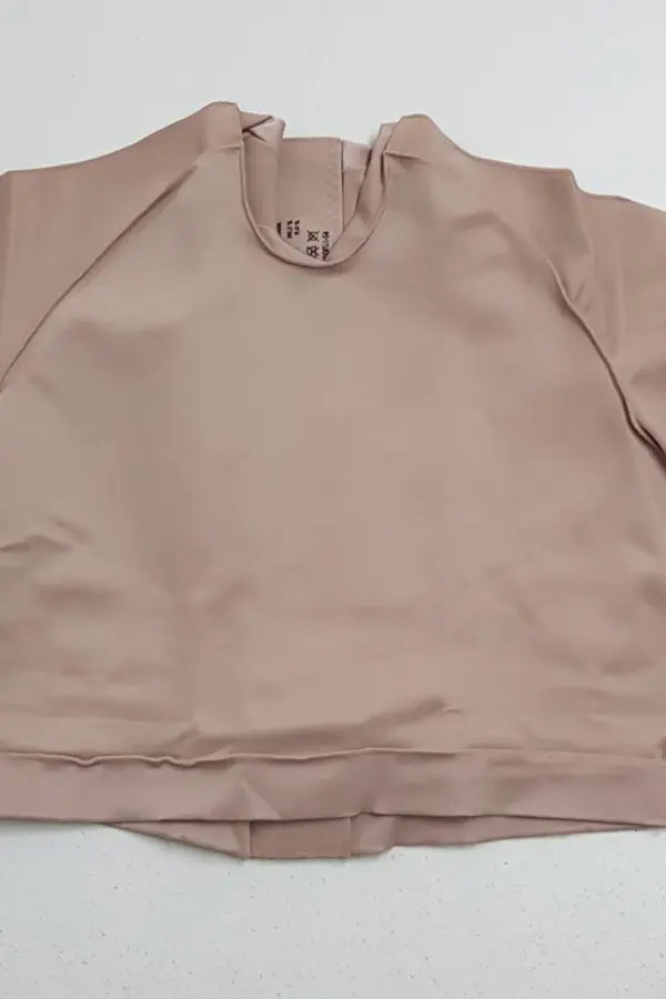 Colete masculino curto, c/mangas, malha compressiva, tratamento após queimadura, queloides, Modelo Q 645