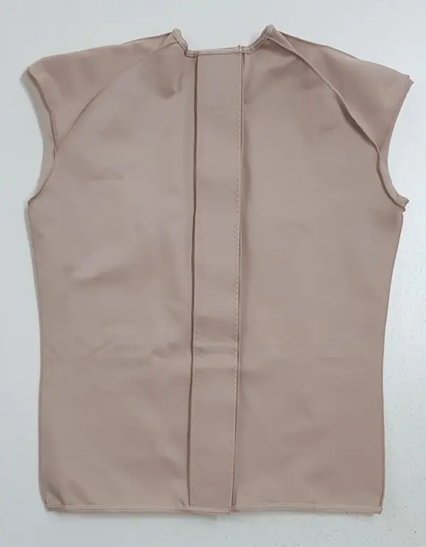 Colete masculino longo, malha compressiva, para tratar após queimadura, queloide, Modelo Q 642 - Image 2