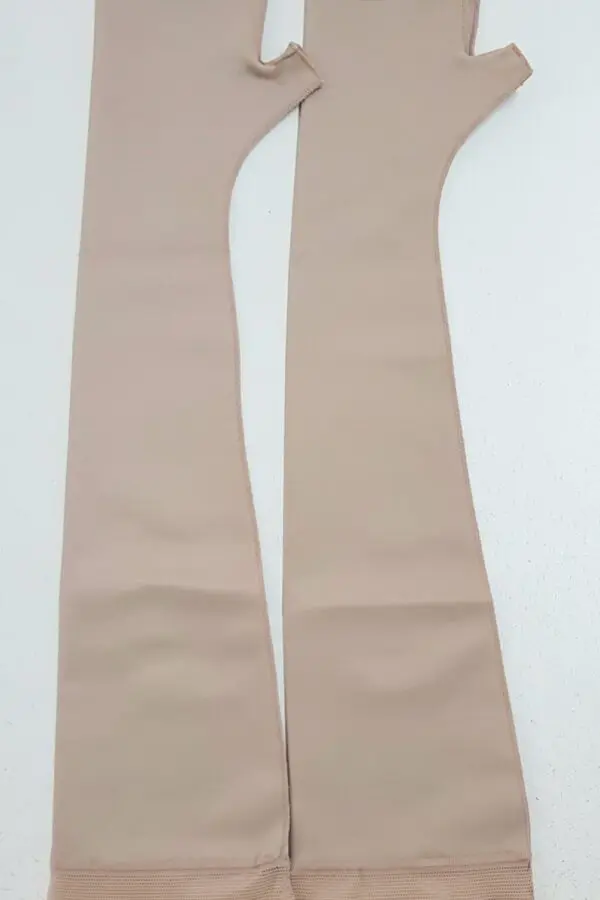 Luva com dedos , malha compressiva, até axila, com silicone, "par", tratar após queimadura, queloide, Modelo 618