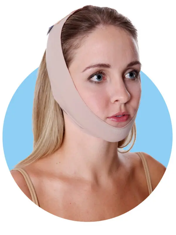 Faixa mentoniana, malha compressiva, otoplastia, papada, modelo 801 - Image 2